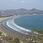 San Juan del Sur vu d'une montagne, pas loin de la statue du Christ