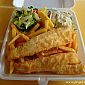 Notre repas de la Saint Valentin un fish and chips ! ;)