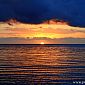 Coucher de soleil sur la plage de Koné